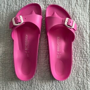 Birkenstock Madrid EVA Fuchsia Slide Sandals EU 37 (US 6.5) Hot Pink